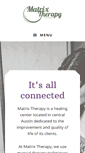 Mobile Screenshot of matrixtherapypt.com